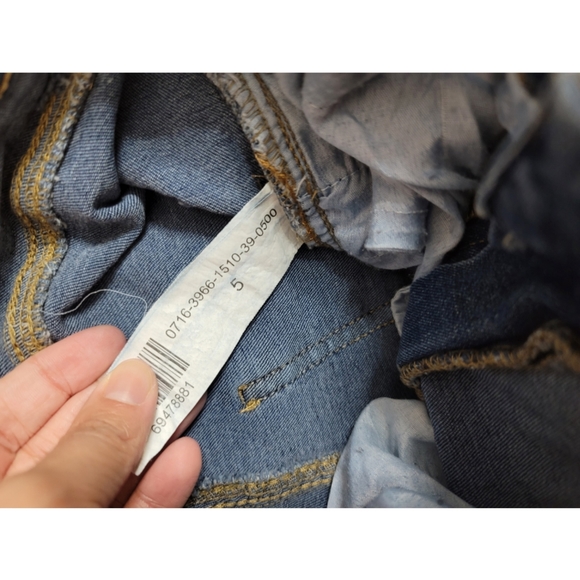 High rise flared ripped blue jeans women's size 5 - Picture 3 of 5